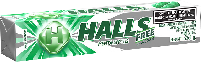 Halls Free Menta-Lyptus 9u - Nerilan Uruguay